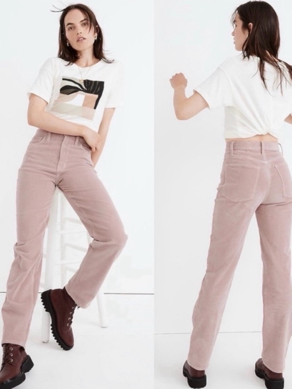 Madewell Perfect Vintage Straight Jean Cordouroy - TALL